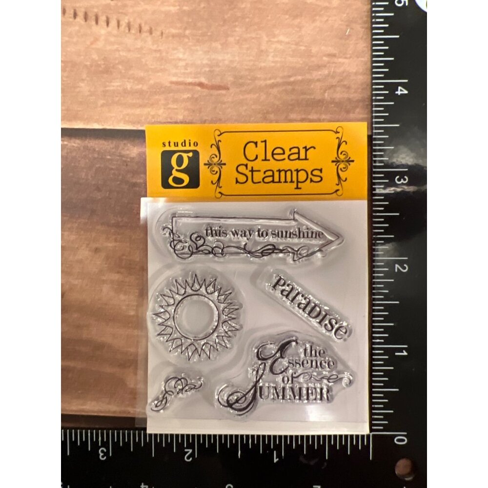 Studio G Clear Acrylic Stamps Summer-Themed Set VC0011 series 31